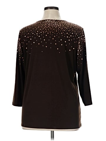 Susan Graver 3/4 Sleeve T-Shirt (view 2)
