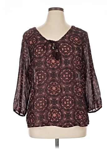 Maurices 3/4 Sleeve Blouse (view 1)