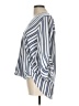 West Kei Stripes Blue 3/4 Sleeve Blouse Size L - photo 5