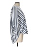 West Kei Stripes Blue 3/4 Sleeve Blouse Size L - photo 4