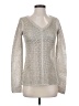 Calvin Klein 100% Polyester Metallic Silver Pullover Sweater Size XS (estimated) - photo 1