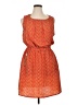 Cato 100% Polyester Chevron-herringbone Orange Casual Dress Size XL - photo 1