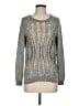Haute Hippie Metallic Gray Pullover Sweater Size S - photo 1