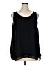 Worthington 100% Polyester Black Sleeveless T-Shirt Size 1X - photo 1