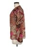 Cache 100% Polyester Paisley Brown Long Sleeve Blouse Size M - photo 5