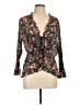Studio 1940 100% Polyester Black 3/4 Sleeve Blouse Size L - photo 1