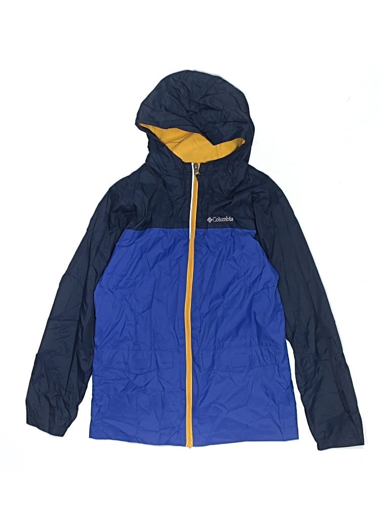 Pre-owned Columbia Kids' Windbreaker Jacket In Blue