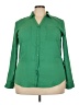 Maurices 100% Polyester Green Long Sleeve Blouse Size XXL - photo 1