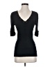 Cache Black 3/4 Sleeve Top Size M - photo 1