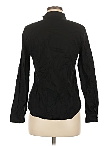 Chocolate Long Sleeve Button-Down Shirt (view 2)