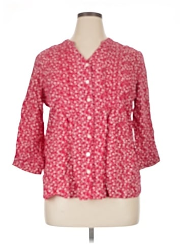 Coldwater Creek 3/4 Sleeve Button-Down Shirt (view 1)