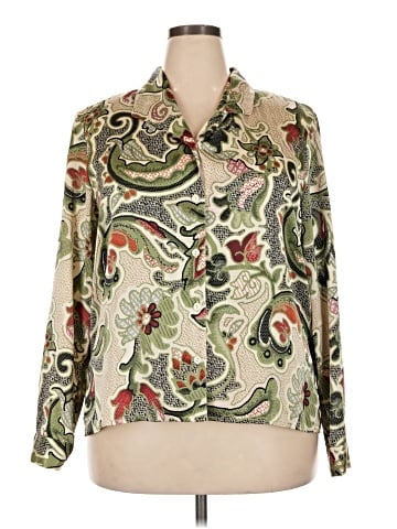 Alfred Dunner Long Sleeve Polo (view 1)