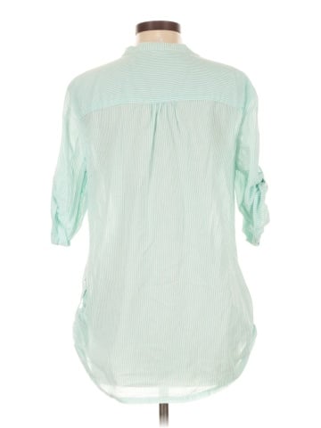 Cato 3/4 Sleeve Button-Down Shirt (view 2)