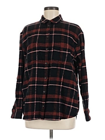 Madewell Flannel Sunday Shirt in Evins Plaid (view 1)