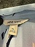 Nine West 100% Polyester Print Blue Short Sleeve Blouse Size XL - photo 7