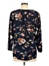 Fun2Fun Floral Blue Long Sleeve Blouse Size M - photo 2