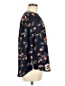 Fun2Fun Floral Blue Long Sleeve Blouse Size M - photo 4
