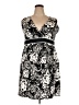 Notations Print Black Casual Dress Size 2X - photo 1