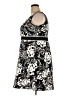 Notations Print Black Casual Dress Size 2X - photo 5