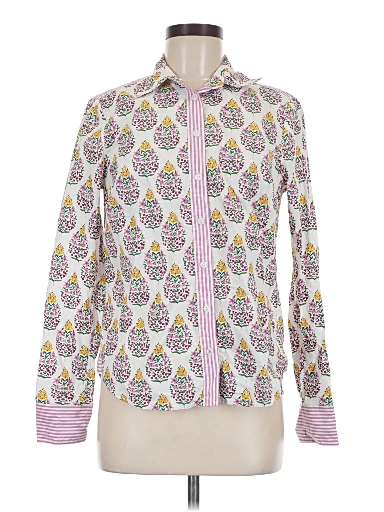 Pre-owned Boden Long Sleeve Button Down Shirt In Pink