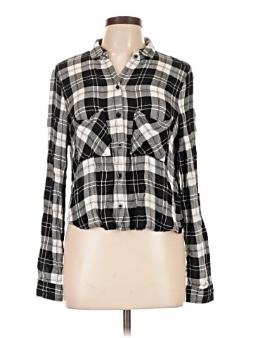 Polly & Esther Long Sleeve Button-Down Shirt (view 1)