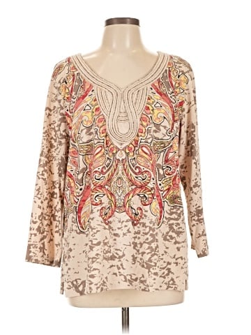 JM Collection 3/4 Sleeve Blouse (view 1)