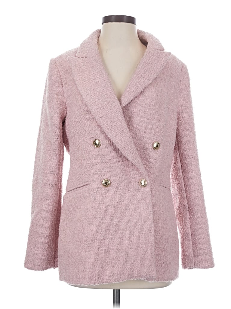 Pre-owned H&m Coat In Pink