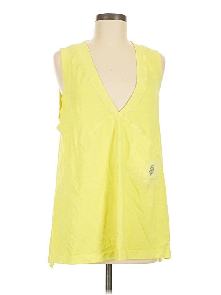 Pre-owned Fp Movement Sleeveless T-shirt In Yellow