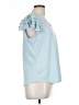 Adrianna Papell Blue Short Sleeve Top Size L - photo 4