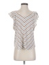 E&M Collection Silver Short Sleeve Blouse Size S - photo 1