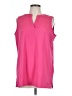 Anne Klein Pink Sleeveless T-Shirt Size L - photo 1