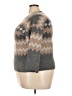 Lane Bryant Chevron-herringbone Fair Isle Stripes White Gray Pullover Sweater Size 18 - 20 Plus - photo 5