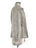 Carlisle Metallic Silver Long Sleeve Blouse Size 8 - photo 4