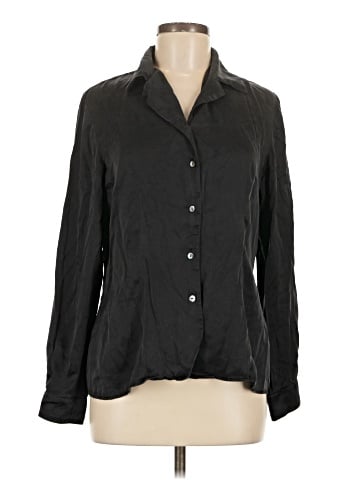 Preview Collection Long Sleeve Silk Top (view 1)