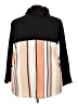 Lularoe Stripes Black Pullover Hoodie Size 24 - 26 - photo 2