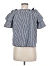Tempted 100% Polyester Blue Short Sleeve Blouse Size M - photo 2