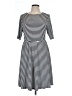 Torrid Stripes Black Casual Dress Size Lg Plus (0) - photo 1