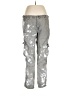 NSF 100% Cotton Metallic Silver Cargo Pants Size 32 waist - photo 1