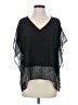 BCBGeneration 100% Polyester Black Short Sleeve Blouse Size S - photo 1