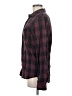Standard Cloth Plaid Burgundy Long Sleeve Button-Down Shirt Size M - photo 5
