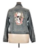 Torrid Gray Denim Jacket Size 3X Plus (3) - photo 2