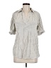 Max Studio Stripes Ivory 3/4 Sleeve Blouse Size M - photo 1