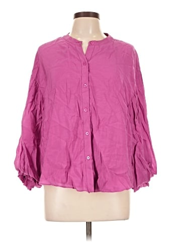 Fate 3/4 Sleeve Button-Down Shirt (view 1)