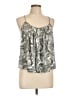 Jennifer Lopez Silver Sleeveless Blouse Size L - photo 1