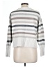 Gap Stripes Silver Gray Pullover Sweater Size L - photo 2
