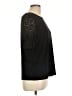 Adrianna Papell Black Short Sleeve Top Size L - photo 4