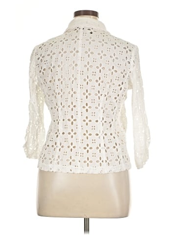 Madison Leigh 3/4 Sleeve Button-Down Shirt (view 2)