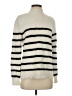 Bailey 44 100% Polyester Stripes Ivory Turtleneck Sweater Size S - photo 1