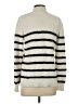 Bailey 44 100% Polyester Stripes Ivory Turtleneck Sweater Size S - photo 2