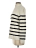 Bailey 44 100% Polyester Stripes Ivory Turtleneck Sweater Size S - photo 5